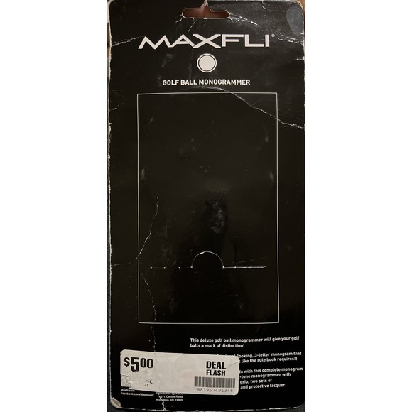 MAXFLI Golf Ball Monogrammer Deluxe Brand New - Picture 3 of 3